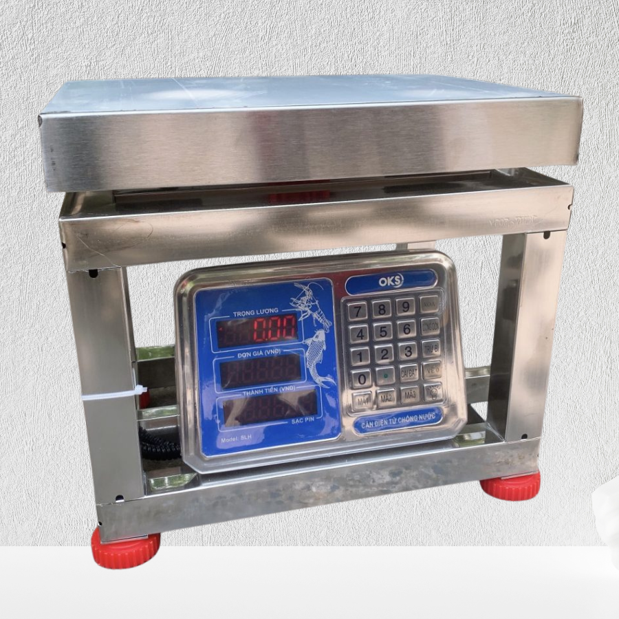Cân ghế vuông inox cân hải sản 100kg